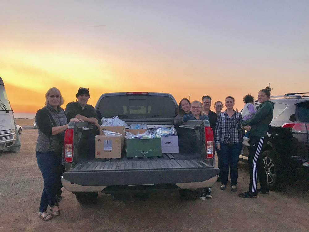 OCESD staff donate, pack and deliver much needed hygiene packs to shelters
