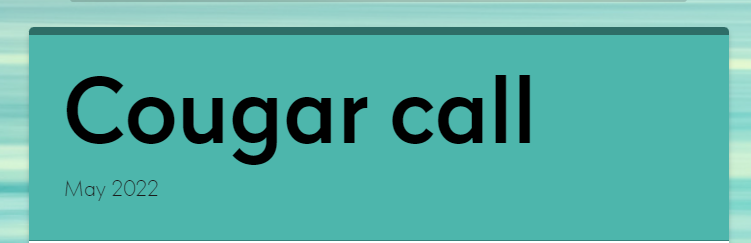 Cougar Call May 2022