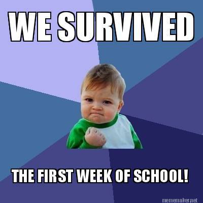 Congratulations! We survived the first week of Pre-K!!! | Sierra Del ...