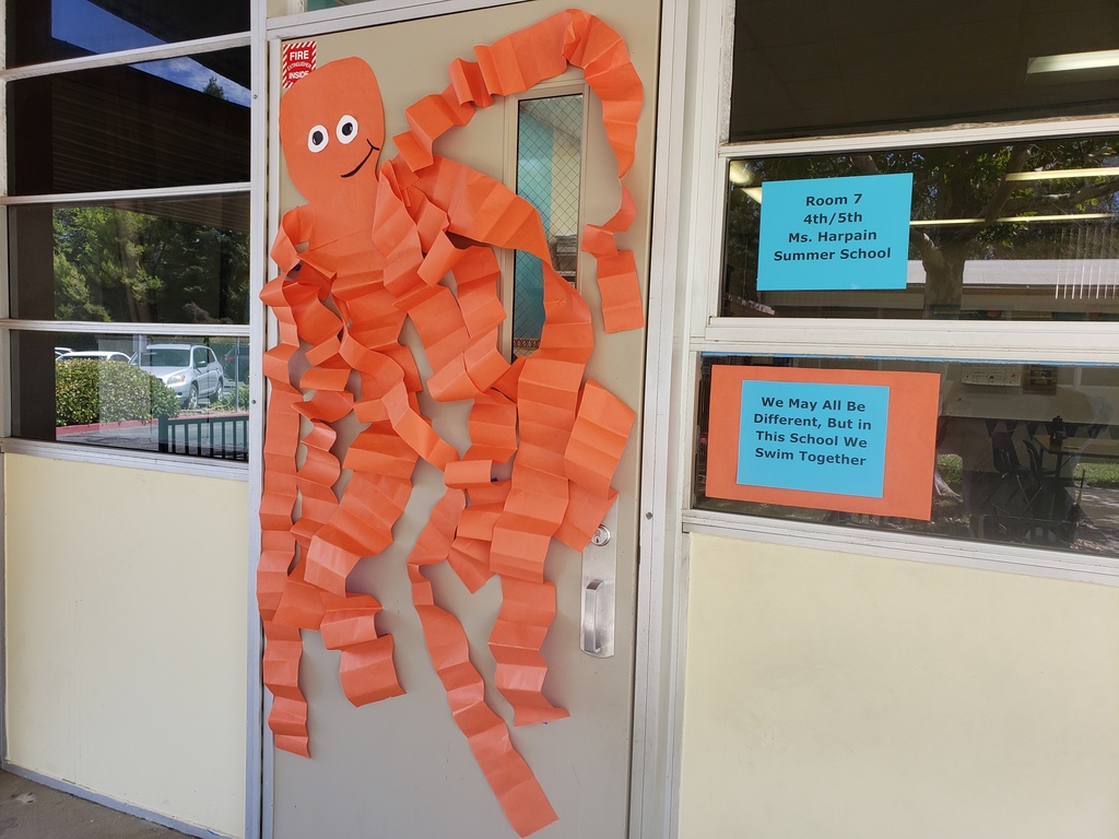 Door with octopus art