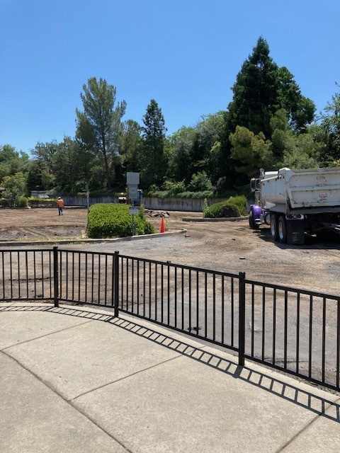 Stanford Parking Lot Ripped Out Front of Lot