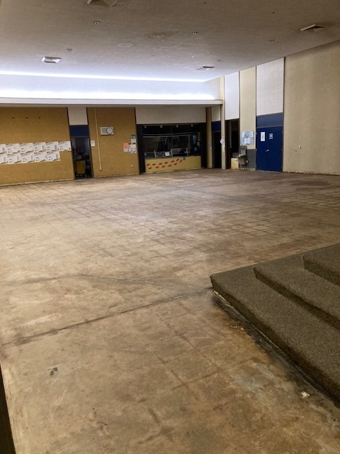 Cafeteria with Flooring removed