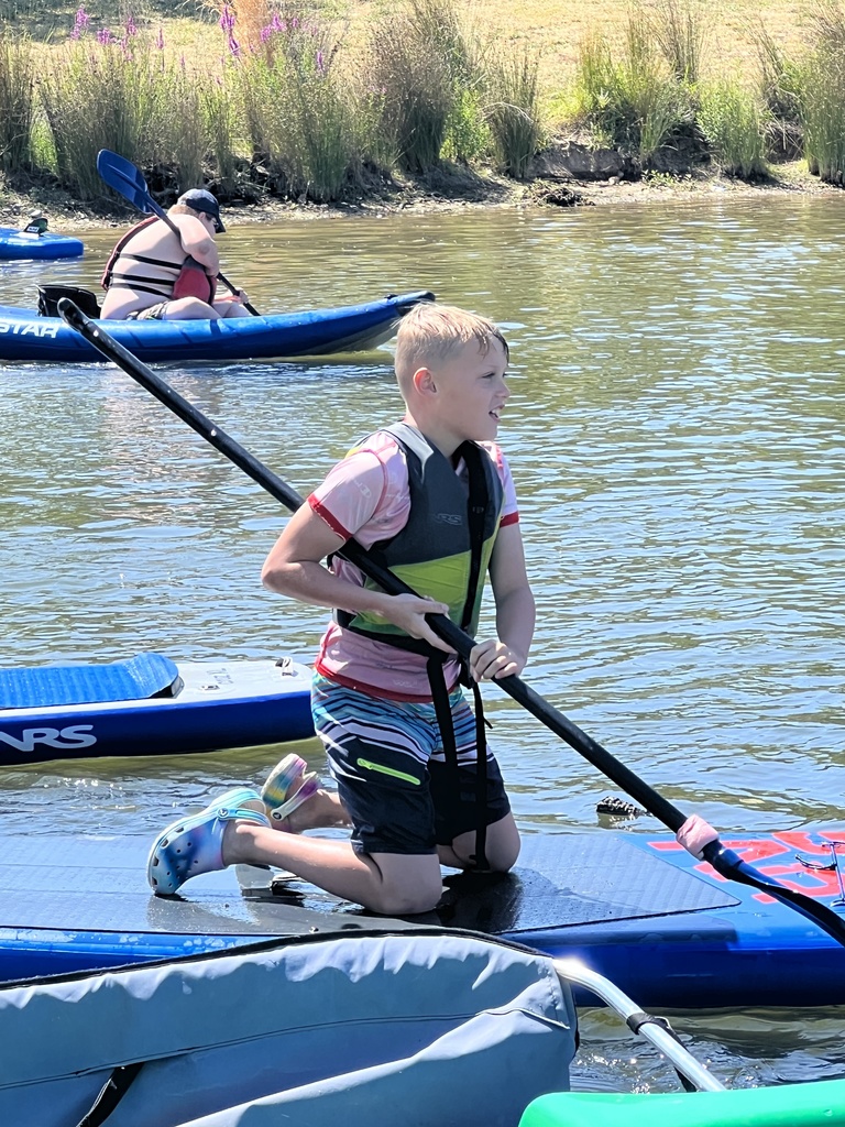 Student on Paddleboard