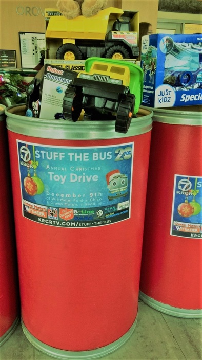 Stuff the bus toy barrel